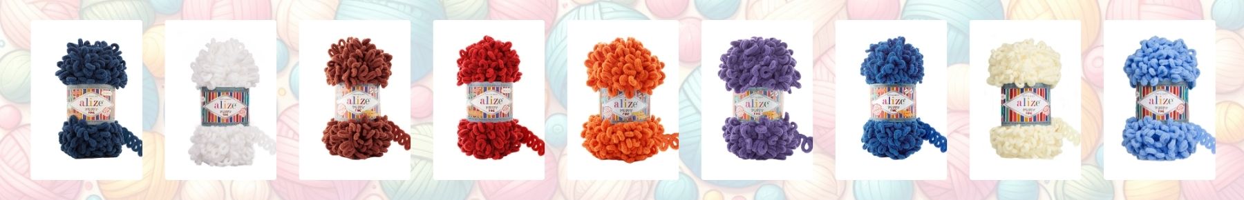 Příze Puffy fine - pletení bez jehlic